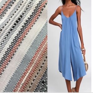 Lulu’s striped cullotte jumper NWOT
